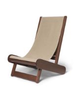 Billede af Ferm Living Hemi Lounge Chair H: 104,5 cm - Dark Stained/Natural