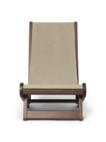 Billede af Ferm Living Hemi Lounge Chair H: 104,5 cm - Dark Stained/Natural