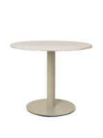 Billede af Ferm Living Mineral Dining Table Ø: 90 cm - Bianco Curia/Cashmere