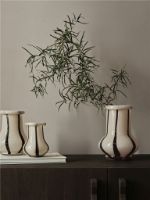 Billede af Ferm Living Riban Vase Large H: 24 cm - Glass/Cream 