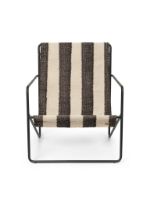 Billede af Ferm Living Desert Lounge Chair 63x77,5 cm - Black/Off-White/Chocolate