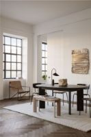 Billede af Ferm Living Desert Lounge Chair 63x77,5 cm - Black/Off-White/Chocolate