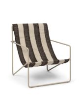 Billede af Ferm Living Desert Lounge Chair 63x77,5 cm - Cashmere/Off-White/Chocolate