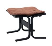 Billede af LK Hjelle Siesta Fiora Fodskammel - Black/Dunes Rust