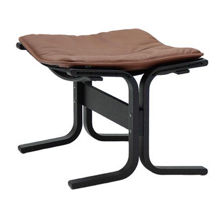 Billede af LK Hjelle Siesta Fiora Fodskammel - Black/Elmo Rustical Tan