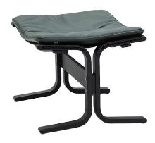 Billede af LK Hjelle Siesta Fiora Fodskammel - Black/Elmo Rustical Green