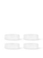 Billede af Ferm Living Ripple Serving Bowls Set of 4 Ø: 12,2 cm - Frosted Glass
