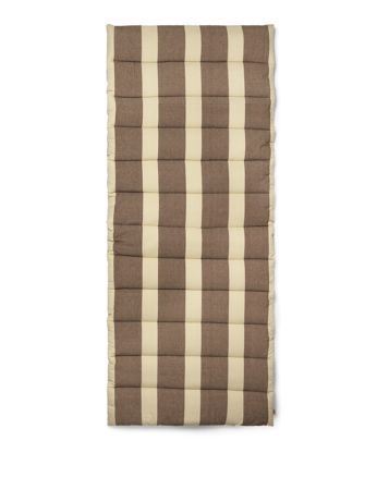 Billede af Ferm Living Strand Quilted Mattress L: 180 cm - Carob Brown/Parchment