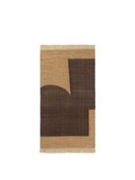 Billede af Ferm Living Forene Rug 80x140 cm - Tan/Chocolate
