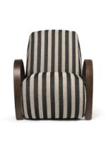 Billede af Ferm Living Buur Lounge Chair Louisiana H: 87 cm - Dark Stained Oak/Sand/Black