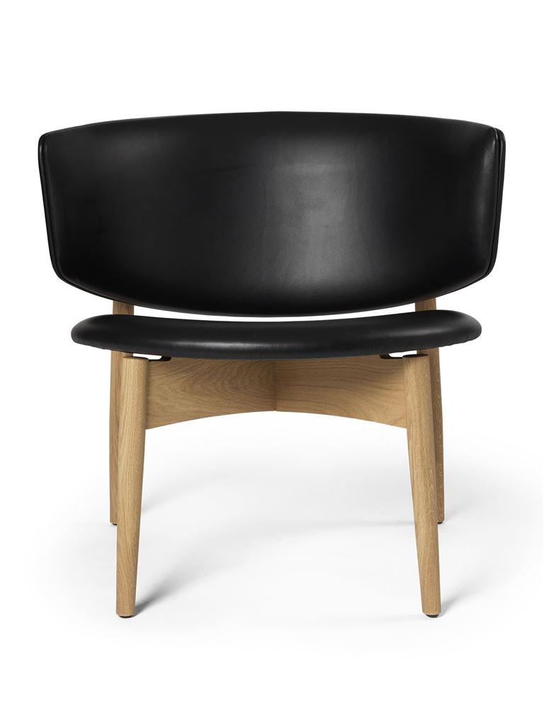 Billede af Ferm Living Herman Lounge Chair H: 71 cm - Oak/Envy Black Leather