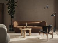 Billede af Ferm Living Herman Lounge Chair H: 71 cm - Oak/Envy Black Leather