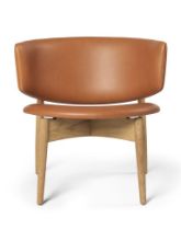 Billede af Ferm Living Herman Lounge Chair H: 71 cm - Oak/Envy Cognac Leather

