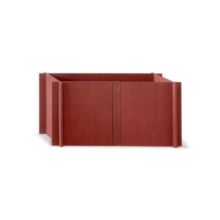 Billede af Squarely Copenhagen BloomWIDE 47x25x23 cm - Terracotta Red