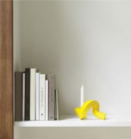 Billede af Normann Copenhagen Crooked One Lysestage H: 12,8 cm - Gul 