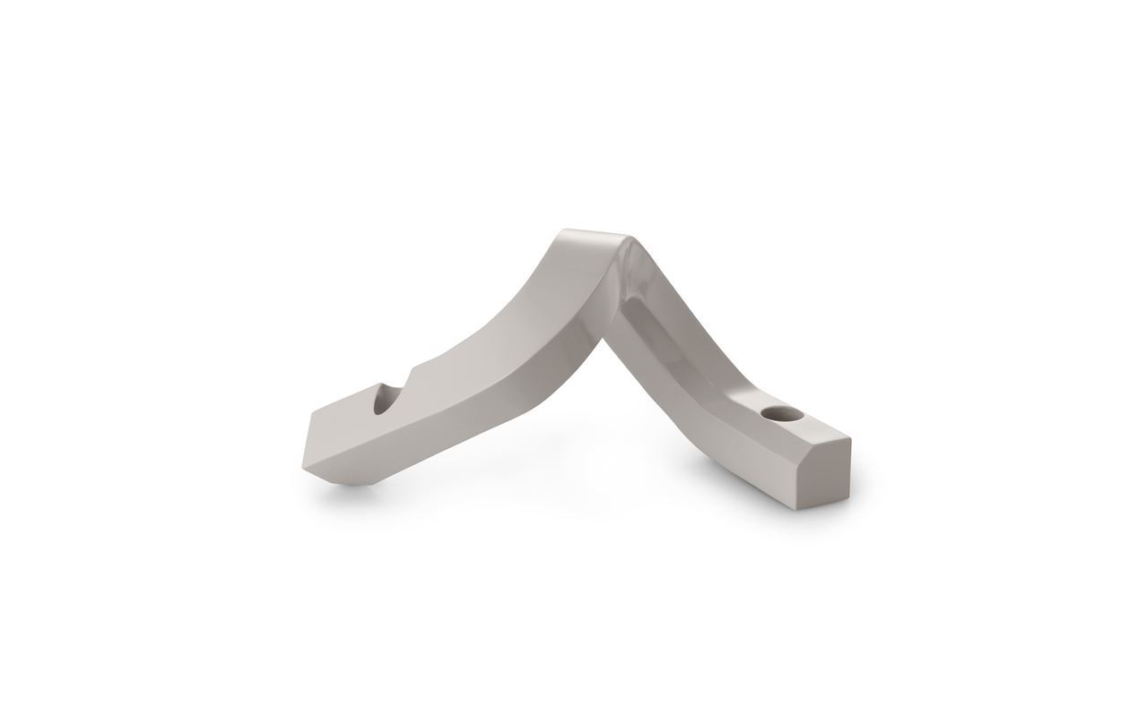 Billede af Normann Copenhagen Crooked Two Lysestage H: 13,5 cm - Varm Grå