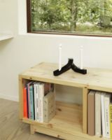 Billede af Normann Copenhagen Crooked Two Lysestage H: 13,5 cm - Sort Bronze