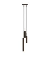 Billede af Audo Copenhagen Tubulaire Pendant Canopy 3 H: 232,5 cm - Aluminium/Anodized Bronzed