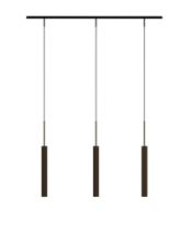 Billede af Audo Copenhagen Tubulaire Pendant Rail 3 B: 130 cm - Aluminium/Anodized Bronzed