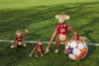 Billede af Kay Bojesen Abe X DBU Kvinde Stor H: 47 cm - Teak/Limbatræ