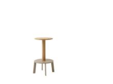 Billede af &Tradition Massif AV39 Counter Stool H: 65 cm - Oak/Grey Beige