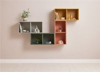 Billede af Flexa Roomie Wall Hanging Bookcase 72x34,5 cm - Latte OUTLET