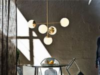 Billede af Rubn Lord Diva Pendel B: 100 cm - Messing/Opal