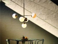 Billede af Rubn Lord Diva Pendel B: 100 cm - Messing/Opal