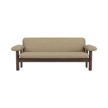 Billede af Audo Copenhagen Brasilia Sofa H:68 cm B:181 cm D:77 cm - Dark Stained Oak/Beige