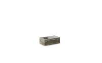 Billede af Normann Copenhagen Even Candle Holder 8,5x15 cm - Silver Travertine