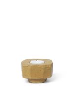 Billede af Ferm Living Kurinu Candle Holder H: 5,5 cm - Honey