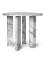 Billede af Ferm Living Taula Side Table H: 45 cm - White/Charcoal 