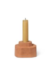 Billede af Ferm Living Kurinu Candle Holder H: 5,5 cm - Terracotta