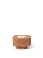 Billede af Ferm Living Kurinu Candle Holder H: 5,5 cm - Terracotta