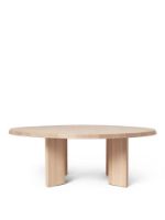 Billede af Ferm Living Tarn Coffee Table Ø: 108,1 cm - White Oiled Beech 