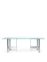 Billede af Ferm Living Lager Dining Table 90x200 cm - Glass/Aluminium