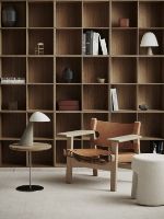 Billede af Fredericia Furniture 2226 Den Spanske Stol af Børge Mogensen SH: 33 cm - Cognac Læder/Olieret Eg