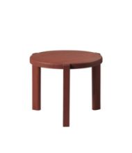 Billede af FDB Møbler D108 Ragnesminde Sofabord Ø: 48 cm - Carmine Red