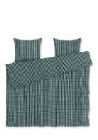 Billede af Juna Bæk&Bølge Sengetøj inkl. Pudebetræk 200x220 cm - Grøn/Lys blå