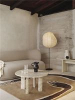 Billede af Ferm Living Pose Tufted Rug 140x200 cm - Dark Coffee/Offwhite