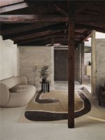 Billede af Ferm Living Pose Tufted Rug 200x300 cm - Dark Coffee/Offwhite