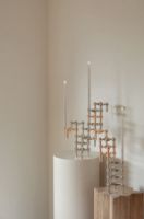 Billede af STOFF Nagel Candle Holder H: 6,9 cm - Rose Gold