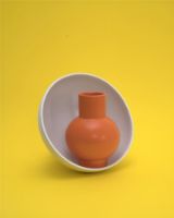 Billede af raawii Strøm XL Vase H: 33 cm - Vibrant Orange