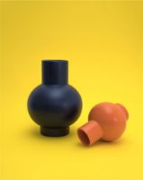 Billede af raawii Strøm XL Vase H: 33 cm - Blue