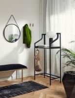 Billede af Nordal Grand Tæppe 75x200 cm - Mørkegrå/Sort  