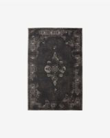 Billede af Nordal Grand Woven Rug 60x90 cm - Dark Grey/Black