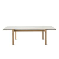 Billede af Eberhart Furniture Eugene Sofabord 70x125 cm - Lys Beton/Lys Egetræ