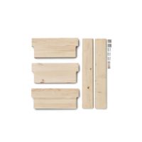 Billede af Form & Refine Beam Væg Hylde m. 3 Hylder B: 60 cm  - Fyrretræ 