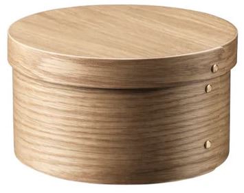 Billede af FDB Møbler X3 Drejø Opbevaringsboks Ø: 22 cm - Eg