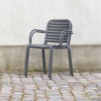 Billede af Mandalay Ivy Pipe Havestol SH: 43,5 cm - Antracit